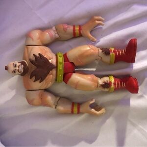 vintage Zangief action figure from the Street Fighter franchis